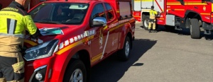 Una dotación de los Bomberos del SEPEIS se desplaza de forma voluntaria a los incendios de Ávila y Madrid
