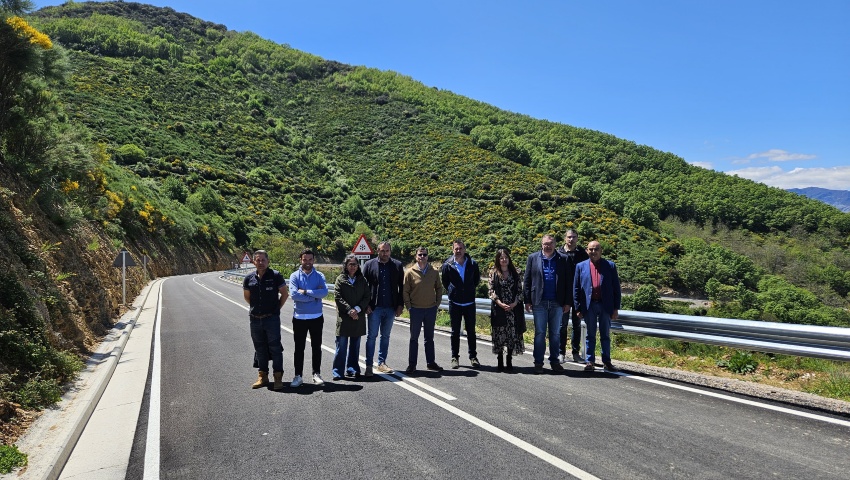 La Diputación invierte cerca de 1,5 millones de euros para el arreglo de la carretera de Castropete