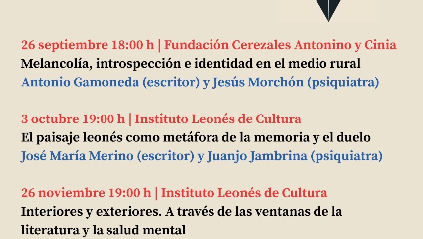 El ILC y FCAYC amparan la llegada a León de los encuentros ‘Literariamente’, dedicados a la literatura y la salud mental