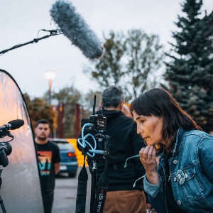 Un momento del rodaje del documental 'El río del olvido'