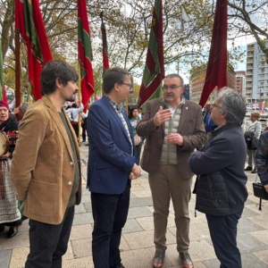 Un momento de la inauguración de la Feria de Productos de León en Bilbao