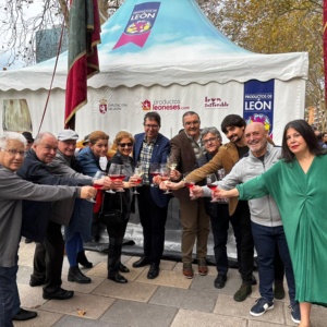 Un momento de la inauguración de la Feria de Productos de León en Bilbao