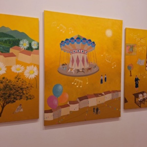 Una de las obras de la exposición de Josefina Junco
