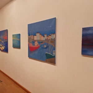 Una de las obras de la exposición de Josefina Junco