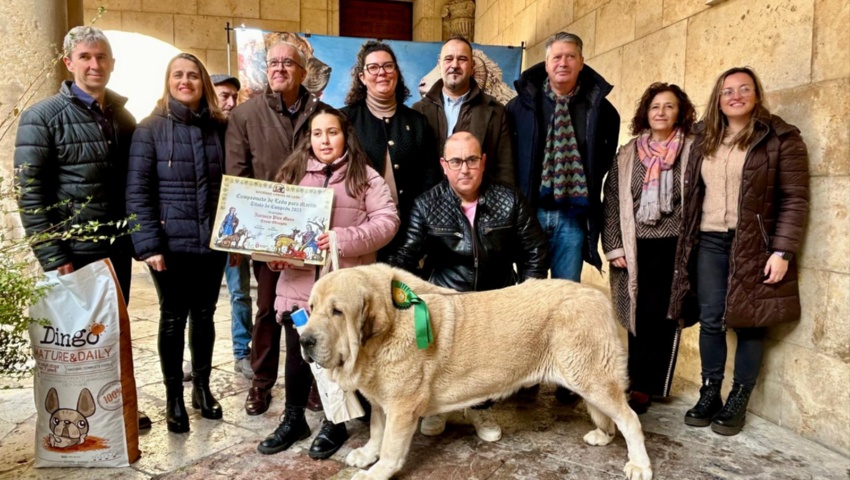 El patio del Palacio de los Guzmanes acoge la entrega de premios del Campeonato Provincial de Mastín
