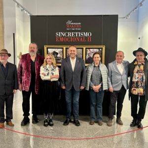 Un momento de la inauguración de la exposición