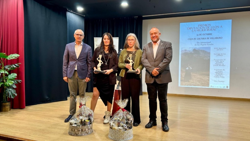 Flor León y Lucía Arroyo se alzan con los premios Diputación de León a la Mujer Rural 2025