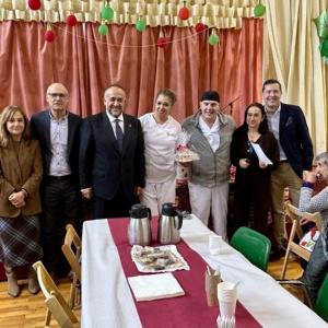 El presidente, Gerardo Álvarez Courel, encabeza la visita navideña a Nuestra Señora del Valle