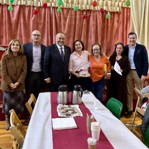 El presidente, Gerardo Álvarez Courel, encabeza la visita navideña a Nuestra Señora del Valle