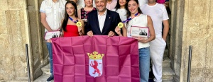 La Diputación recibe a las tricampeonas de Europa y campeonas del mundo Andrea Corral y Andrea Fernández