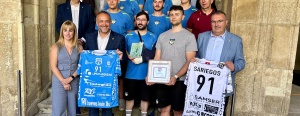 La Diputación de León recibe al BM Sariegos tras su reciente ascenso a Primera Nacional