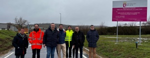 La Diputación de León invierte 640.000 euros en la rehabilitación en la carretera de acceso a Corcos